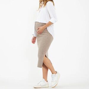 Ripe Maternity - Dani Knit Skirt - Latte - Size Small